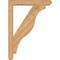 Ekena Millwork Funston Craftsman Smooth Bracket w/ Offset Brace, Western Red Cedar, 5 1/2"W x 32"D x 44"H BKT0604X32X44FST04SWR - alternate 4